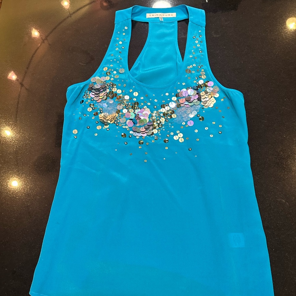 TRINA TURK TANK TOP BLOUSE